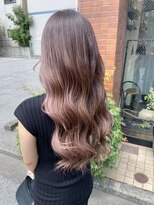 ファンド 千葉(fand)&nbsp;斜めバング/デザインカラー/シルキーベージュ/マッシュパーマ