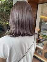 ヘア プロデュース キュオン(hair produce CUEON.) 大人ロブ×ラベンダーブラウン