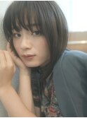 【emu井上信洋】黒髪でもやわらかなナチュラルボブ【エミュ】