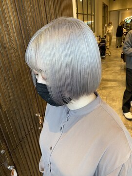 スターチス 西船橋(statice) パールホワイト×ボブ