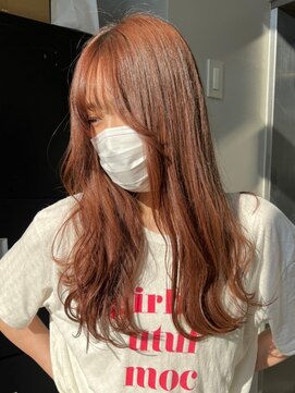 ベレーザシェルト(Beleza scelto) ba1708透明感赤髪モーブベビーピンク外巻きパーマセシルカット