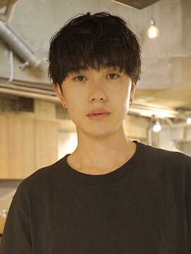 キュー(Cue_) 王道ナチュラルメンズストレートマッシュ骨格矯正カット/表参道