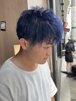 アヴァンス 天王寺店(AVANCE.) 【松元担当】メンズブリーチ×ネイビーブルー