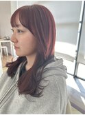 似合わせスタイル/透明感カラー/オレンジブラウン