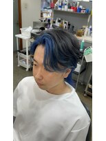 ヘアフォーラム ブルー×フレーミングカラー
