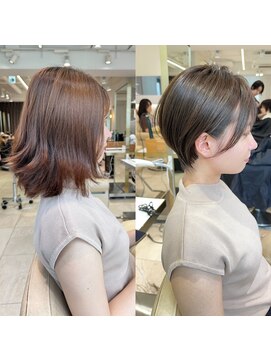 アンド ストーリーズ(&STORIES) ショートボブ髪型20代30代前髪あり前髪なし面長丸顔【荒牧】AY