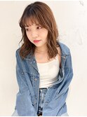 "久保田"ミディアムレイヤーカットニュアンスパーマ
