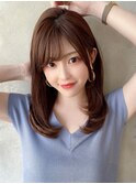 30代/40代/レイヤーカット/前髪/イメチェン/韓国ヘア