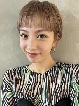 パーク(PARK) 【PARK】ミルクティーベージュ×マッシュショート