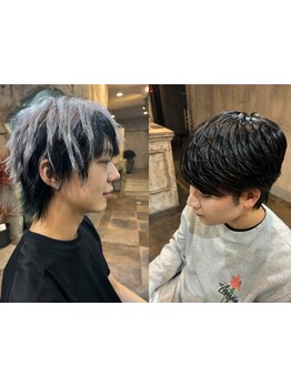 メンズカットだけではなく、よりオシャレなスタイルが叶うメンズカット+カラー\ 10,500～【清水/入江岡】