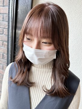 モードファクター デザイナーズサロン(mode Factor designer's salon) くびれミディアム×ブラウンベージュ