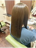 【透明感】赤みを抑えたブラウンカラー
