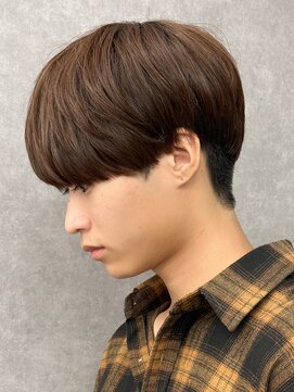 エルマーク 枚方(L-MARK) マッシュナチュラルカラーマッシュメンズヘアカラーツーブロック