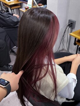 アフェクト 上大岡(affect) インナーカラー/ピンク/ロング/ブリーチ/上大岡