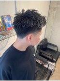 メンズ/新大阪/メンズパーマ/ツイストパーマ/フェードカット