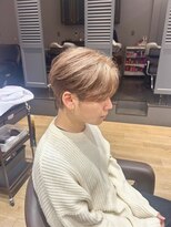 チェレ 新金岡店(Chere)&nbsp;メンズダブルカラー・カルマパーマ・ベージュピンク