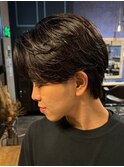 鹿児島センタパートニュアンスパーマツーブロックメンズパーマ