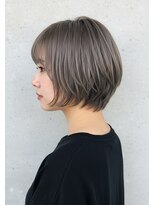 インスヘアー 京都四条大宮店(INCE HAIR)&nbsp;小顔ショートボブ×シルバーグレー
