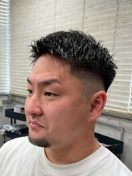 アポロ 横浜駅店(apollo) men's/スペインカール/スパイキーショート/ブルーブラック