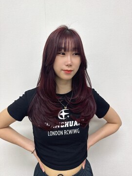 ザシェノンウメダ(THA CHAINON UMEDA) 心斎橋/着物ヘア/大人ガーリー/ダークアッシュ/似合わせカット