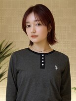 ピークアブー アヴェダ アトレ恵比寿(PEEK-A-BOO AVEDA)&nbsp;くびレイヤーボブ/20代30代40代50代大人可愛い/赤ブラウン