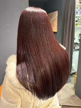 ヘアリゾート粋 トゥジュ 池袋東口店(tujuh) 艶髪ストレート/チョコレートブラウン/ロング/髪質改善