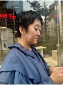 ニュアンスベリーショートパーマ