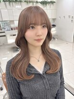 ジーナ 渋谷駅前(Zina) レイヤーカット×ベージュカラー
