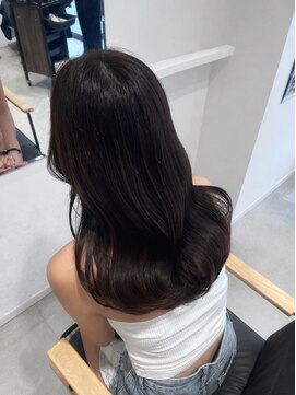ビューバイネオリーブ 用賀店(Beau'r by neolive) ストレートパーマ縮毛矯正ダークパープル夏ミルクブラウン[用賀]