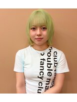 ラニヘアサロン(lani hair salon)&nbsp;ハイトーン／ライムグリーン／ブリーチ