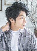爽やかアップバングショート