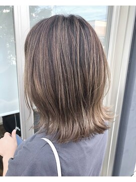 ヘアーラウンジ プレ(Hair Lounge Ple) バレイヤージュ×ベージュ