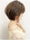 可愛くまとまるショートヘア