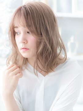 モッズヘア 上尾西口店(mod's hair) ペールベージュで外国人風小顔エアリーミディb上尾10代20代30代