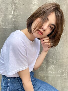 コードセブンス(Chord seventh) ボブ/ミニボブ/ぷつっとボブ/グレージュ/ショートボブ/【大貫】