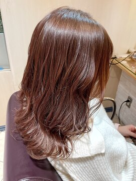 ネオリーブ チッタ 阿佐ヶ谷店(Neolive citta) ミディアムヘアーで大人可愛く☆柔らかラベンダーピンクカラー