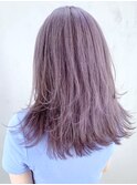 ラベンダーグレージュ_くびれヘアビタミンカラー_ba339082