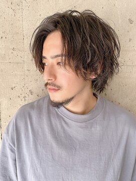 ロンド ロビン 栄(Lond robin) 【Lond robin】高瀬慎也センターパートスパイラルパーマ韓国