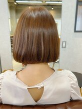 ヘアデザイン アネーロ(hair design anello) ミニボブ　ベージュ