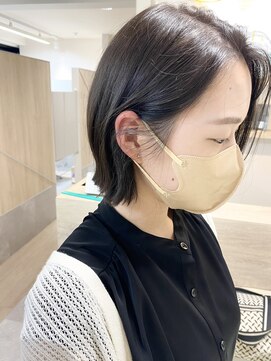 トゥーリ 長崎住吉店(tuuli) アッシュグレージュのぱっつんボブヘア♪Narito