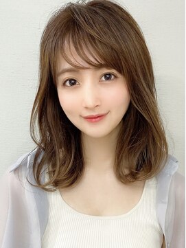 シルクレイ 新宿店(Silk-lei) 大人かわいいこなれミディ/デザインカラー20代30代40代新宿