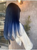 ブルーブラックグラデーション