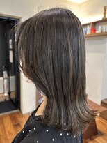 ネックス 表参道本店(nex)&nbsp;【nex表参道脱白髪染め】ナチュラルベージュ×外ハネ