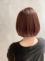 アイディール(:ideal)&nbsp;ハイライト×ピンクブラウンで軽やかな春らしいボブスタイル