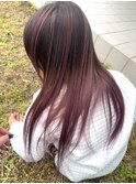 pink × バレイヤージュ
