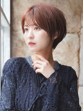 カライングドゥ(ing deux) 大人可愛い20代30代40代黒髪前下がりショートボブ丸みショート◎