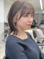 グラフ 銀座(GRAFF)&nbsp;イヤリングカラーボブインナーカラーくびれヘア