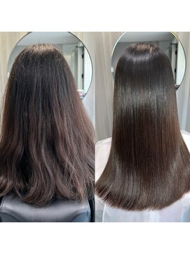 カラン(Calin) 【縮毛矯正】髪質改善艶髪ストレートエステ　大人の艶髪◎