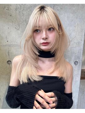 サイン 渋谷(SIGN) 韓国ヘアイメチェンハッシュカット似合わせカットレッドブラウン