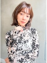 メーヴェ(Mowen) mowen 南堀 江　ボブ×ピンクブラウン×顔まわりレイヤー